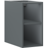 Mexen Box-A offener Schrank mit Regal 25 cm, Mattgraphit - 91AX2-0250-470-0-66