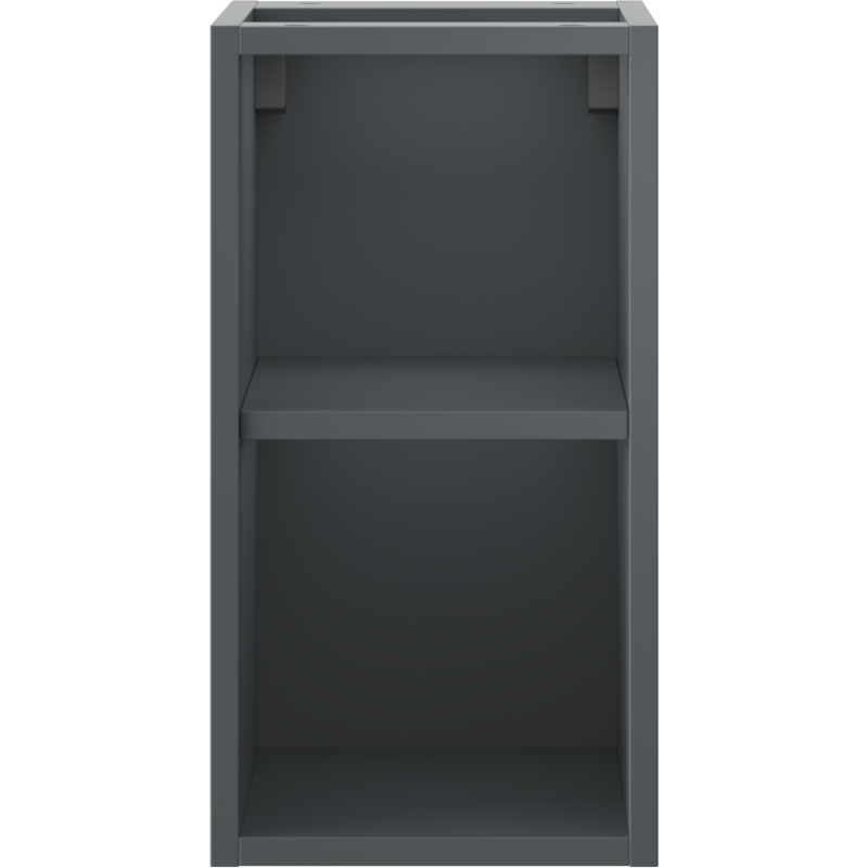 Mexen Box-A offener Schrank mit Regal 25 cm, Mattgraphit - 91AX2-0250-470-0-66