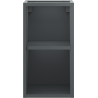 Mexen Box-A offener Schrank mit Regal 25 cm, Mattgraphit - 91AX2-0250-470-0-66