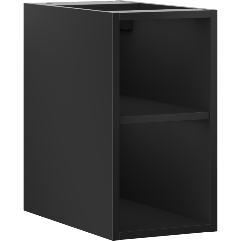 Mexen Box-A offene Schrank mit Regal 25 cm, schwarz matt - 91AX2-0250-470-0-71