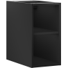 Mexen Box-A offene Schrank mit Regal 25 cm, schwarz matt - 91AX2-0250-470-0-71