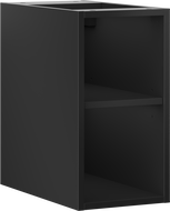 Mexen Box-A offene Schrank mit Regal 25 cm, schwarz matt - 91AX2-0250-470-0-71