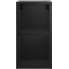 Mexen Box-A offene Schrank mit Regal 25 cm, schwarz matt - 91AX2-0250-470-0-71
