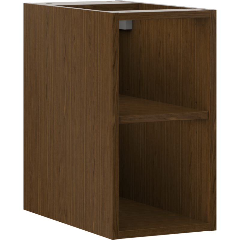 Mexen Box-A offener Schrank mit Einlegeboden 25 cm, Nussbaum - 91AX2-0250-470-0-86