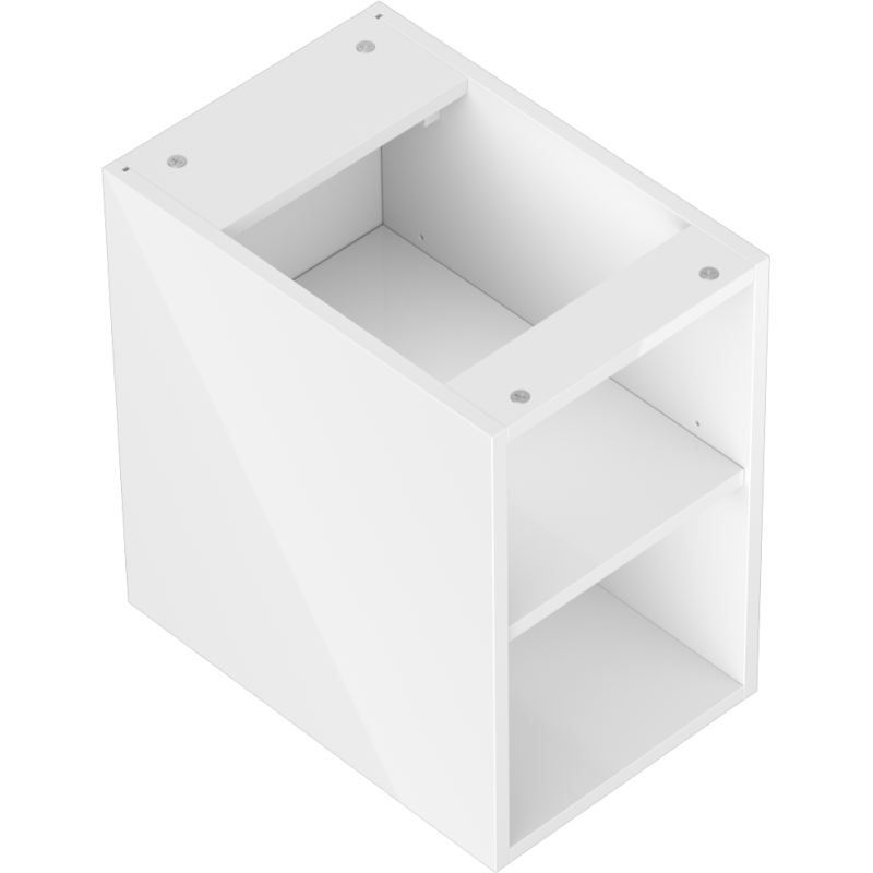 Mexen Box-A offene Schrank mit Regal 30 cm, weiß glänzend - 91AX2-0300-470-0-00