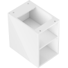 Mexen Box-A offene Schrank mit Regal 30 cm, weiß glänzend - 91AX2-0300-470-0-00