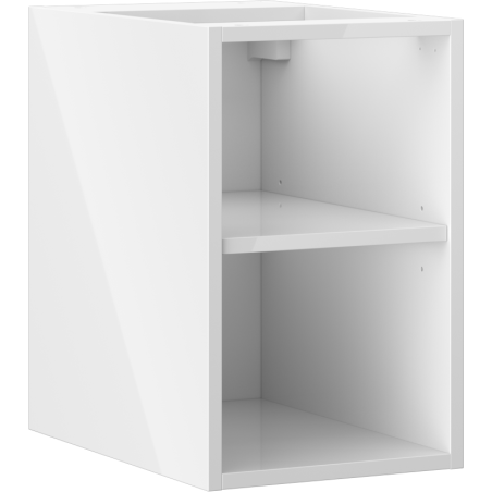 Mexen Box-A offene Schrank mit Regal 30 cm, weiß glänzend - 91AX2-0300-470-0-00