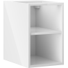 Mexen Box-A offene Schrank mit Regal 30 cm, weiß glänzend - 91AX2-0300-470-0-00