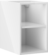 Mexen Box-A offene Schrank mit Regal 30 cm, weiß glänzend - 91AX2-0300-470-0-00