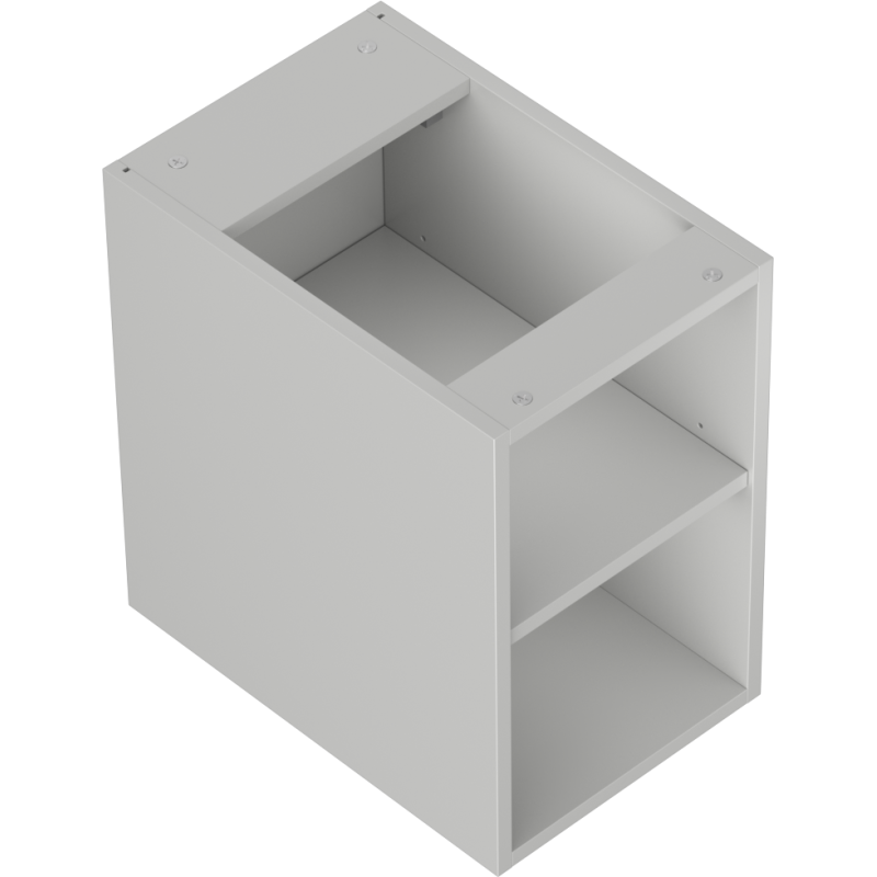 Mexen Box-A offene Schrank mit Regal 30 cm, grau matt - 91AX2-0300-470-0-62
