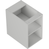 Mexen Box-A offene Schrank mit Regal 30 cm, grau matt - 91AX2-0300-470-0-62