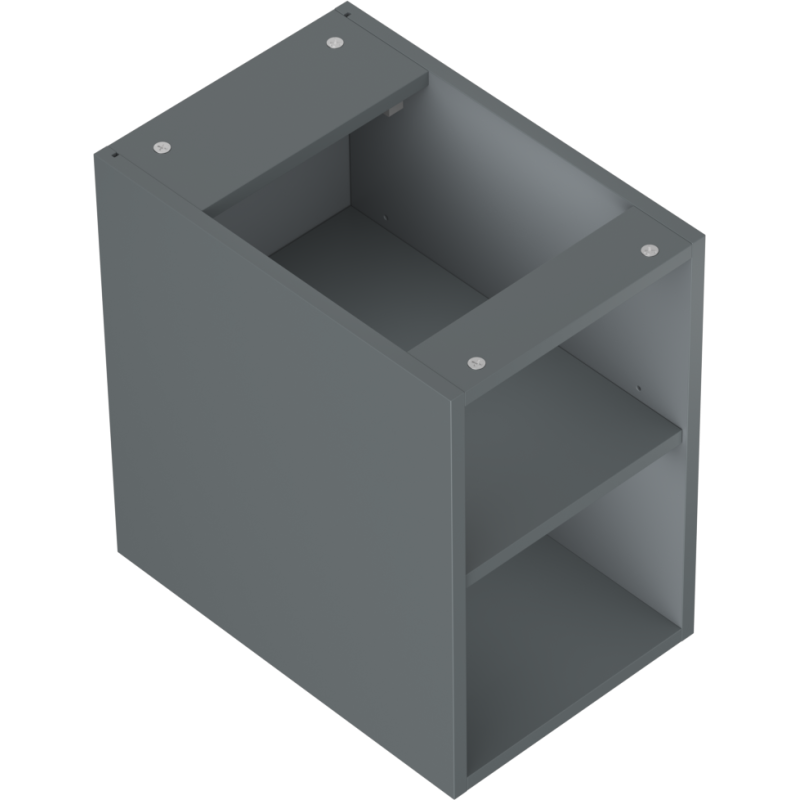 Mexen Box-A offene Schrank mit Regal 30 cm, grafit matt - 91AX2-0300-470-0-66