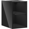 Mexen Box-A offener Schrank mit Regal 30 cm, schwarz glänzend - 91AX2-0300-470-0-70