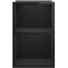 Mexen Box-A offener Schrank mit Regal 30 cm, schwarz glänzend - 91AX2-0300-470-0-70