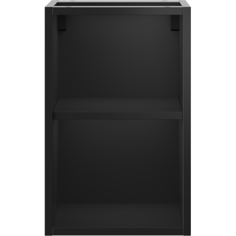 Mexen Box-A Offener Schrank mit Regal 30 cm, Schwarz Matt - 91AX2-0300-470-0-71