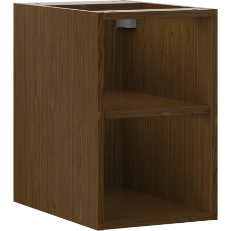 Mexen Box-A Offener Schrank mit Regal 30 cm, Nussbaum - 91AX2-0300-470-0-86