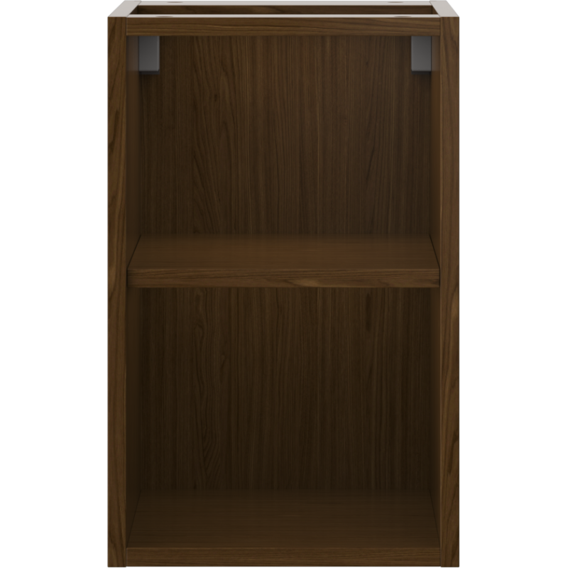 Mexen Box-A Offener Schrank mit Regal 30 cm, Nussbaum - 91AX2-0300-470-0-86
