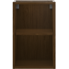 Mexen Box-A Offener Schrank mit Regal 30 cm, Nussbaum - 91AX2-0300-470-0-86