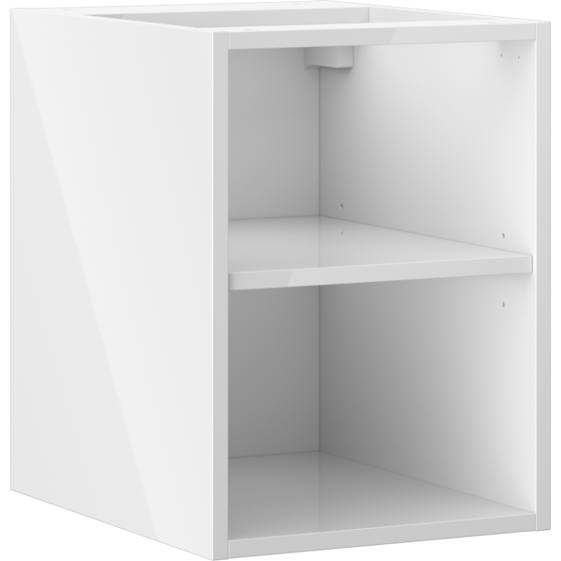 Mexen Box-A offene Schrank mit Regal 35 cm, weiß glänzend - 91AX2-0350-470-0-00