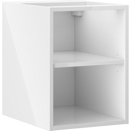 Mexen Box-A offene Schrank mit Regal 35 cm, weiß glänzend - 91AX2-0350-470-0-00