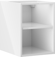 Mexen Box-A offene Schrank mit Regal 35 cm, weiß glänzend - 91AX2-0350-470-0-00