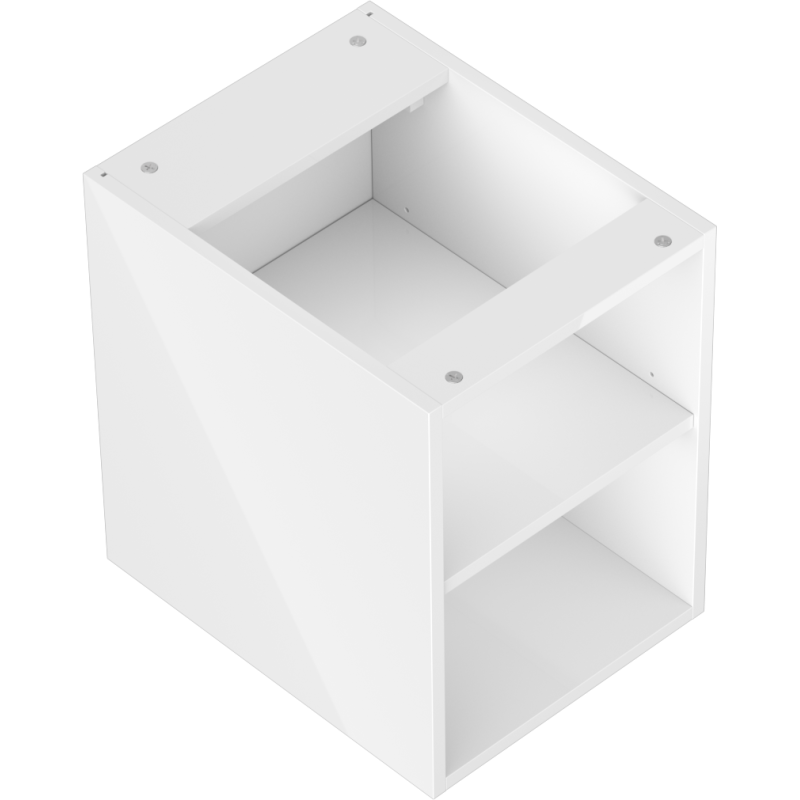 Mexen Box-A offene Schrank mit Regal 35 cm, weiß glänzend - 91AX2-0350-470-0-00