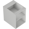 Mexen Box-A offene Schrank mit Regal 35 cm, grau matt - 91AX2-0350-470-0-62