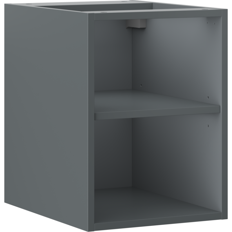 Mexen Box-A offener Schrank mit Regal 35 cm, Grafit Matt - 91AX2-0350-470-0-66
