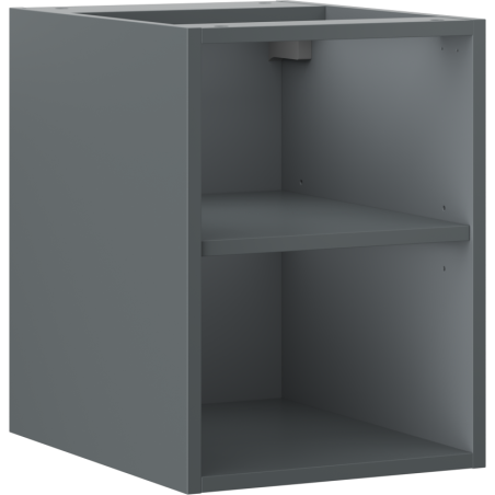 Mexen Box-A offener Schrank mit Regal 35 cm, Grafit Matt - 91AX2-0350-470-0-66