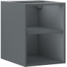 Mexen Box-A offener Schrank mit Regal 35 cm, Grafit Matt - 91AX2-0350-470-0-66