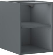 Mexen Box-A offener Schrank mit Regal 35 cm, Grafit Matt - 91AX2-0350-470-0-66