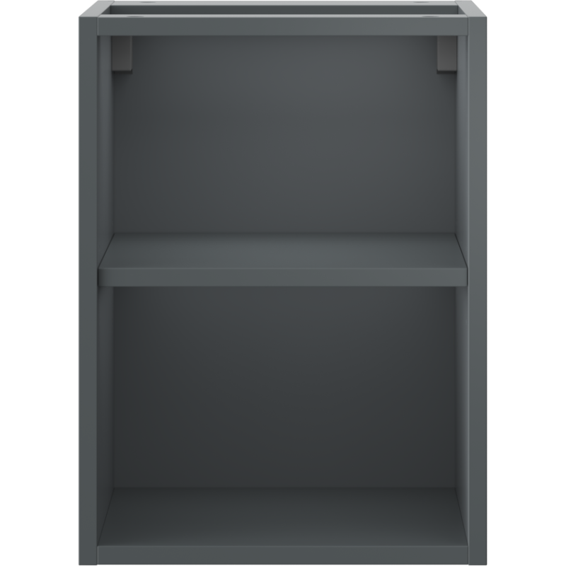 Mexen Box-A offener Schrank mit Regal 35 cm, Grafit Matt - 91AX2-0350-470-0-66