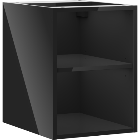 Mexen Box-A offene Schrank mit Regal 35 cm, schwarz glänzend - 91AX2-0350-470-0-70