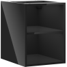 Mexen Box-A offene Schrank mit Regal 35 cm, schwarz glänzend - 91AX2-0350-470-0-70