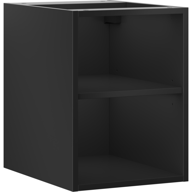 Mexen Box-A offenes Schrank mit Regal 35 cm, schwarzmatt - 91AX2-0350-470-0-71