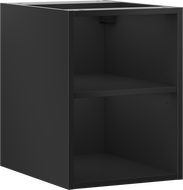 Mexen Box-A offenes Schrank mit Regal 35 cm, schwarzmatt - 91AX2-0350-470-0-71
