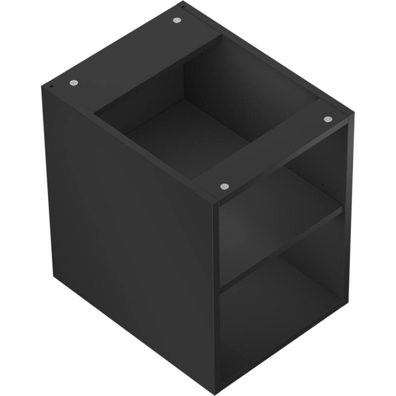 Mexen Box-A offenes Schrank mit Regal 35 cm, schwarzmatt - 91AX2-0350-470-0-71
