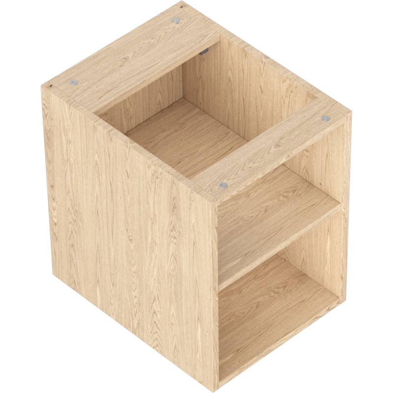 Mexen Box-A offener Schrank mit Regal 35 cm, Eiche - 91AX2-0350-470-0-81