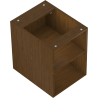 Mexen Box-A Offener Schrank mit Regal 35 cm, Nussbaum - 91AX2-0350-470-0-86