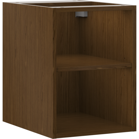 Mexen Box-A Offener Schrank mit Regal 35 cm, Nussbaum - 91AX2-0350-470-0-86