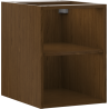 Mexen Box-A Offener Schrank mit Regal 35 cm, Nussbaum - 91AX2-0350-470-0-86