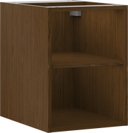 Mexen Box-A Offener Schrank mit Regal 35 cm, Nussbaum - 91AX2-0350-470-0-86