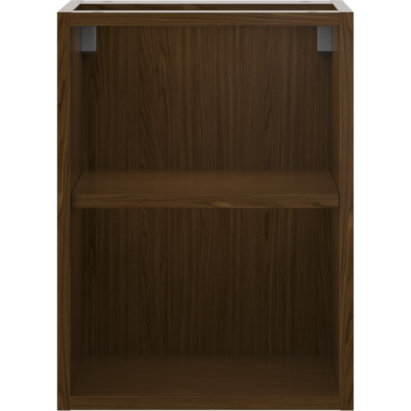 Mexen Box-A Offener Schrank mit Regal 35 cm, Nussbaum - 91AX2-0350-470-0-86