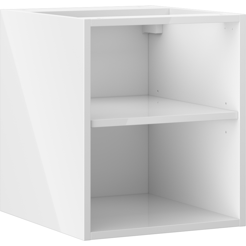 Mexen Box-A offener Schrank mit Regal 40 cm, weißer Glanz - 91AX2-0400-470-0-00
