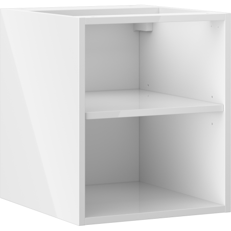 Mexen Box-A offener Schrank mit Regal 40 cm, weißer Glanz - 91AX2-0400-470-0-00