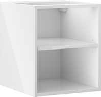 Mexen Box-A offener Schrank mit Regal 40 cm, weißer Glanz - 91AX2-0400-470-0-00