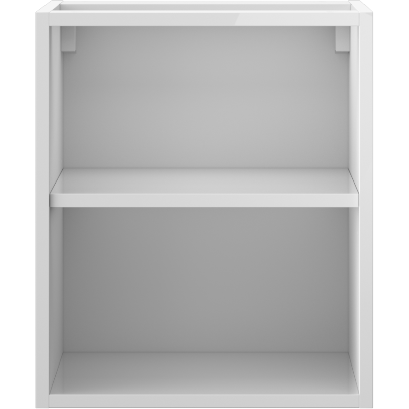 Mexen Box-A offener Schrank mit Regal 40 cm, weißer Glanz - 91AX2-0400-470-0-00