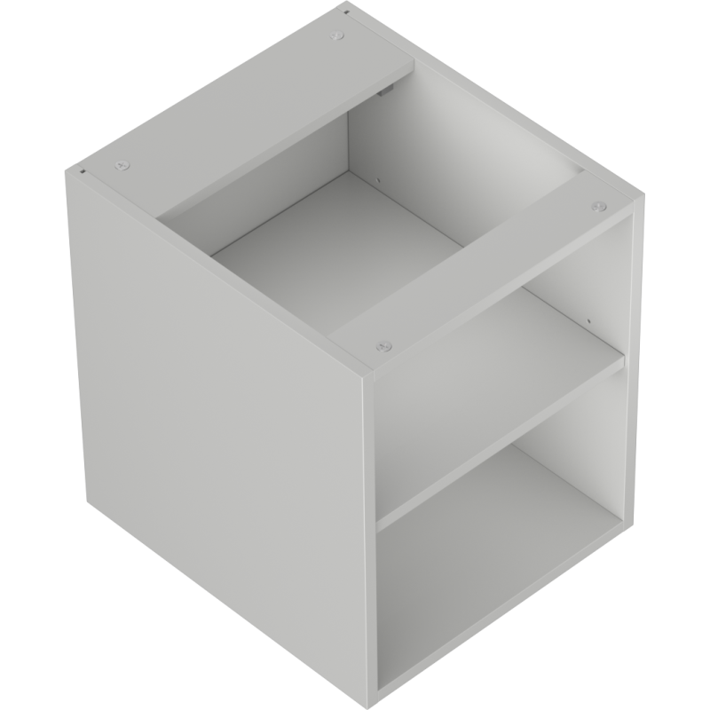 Mexen Box-A offener Schrank mit Regal 40 cm, grau matt - 91AX2-0400-470-0-62