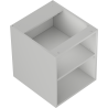 Mexen Box-A offener Schrank mit Regal 40 cm, grau matt - 91AX2-0400-470-0-62