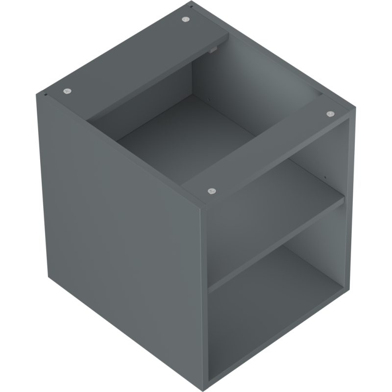 Mexen Box-A offenes Schränkchen mit Regal 40 cm, Grafit matt - 91AX2-0400-470-0-66